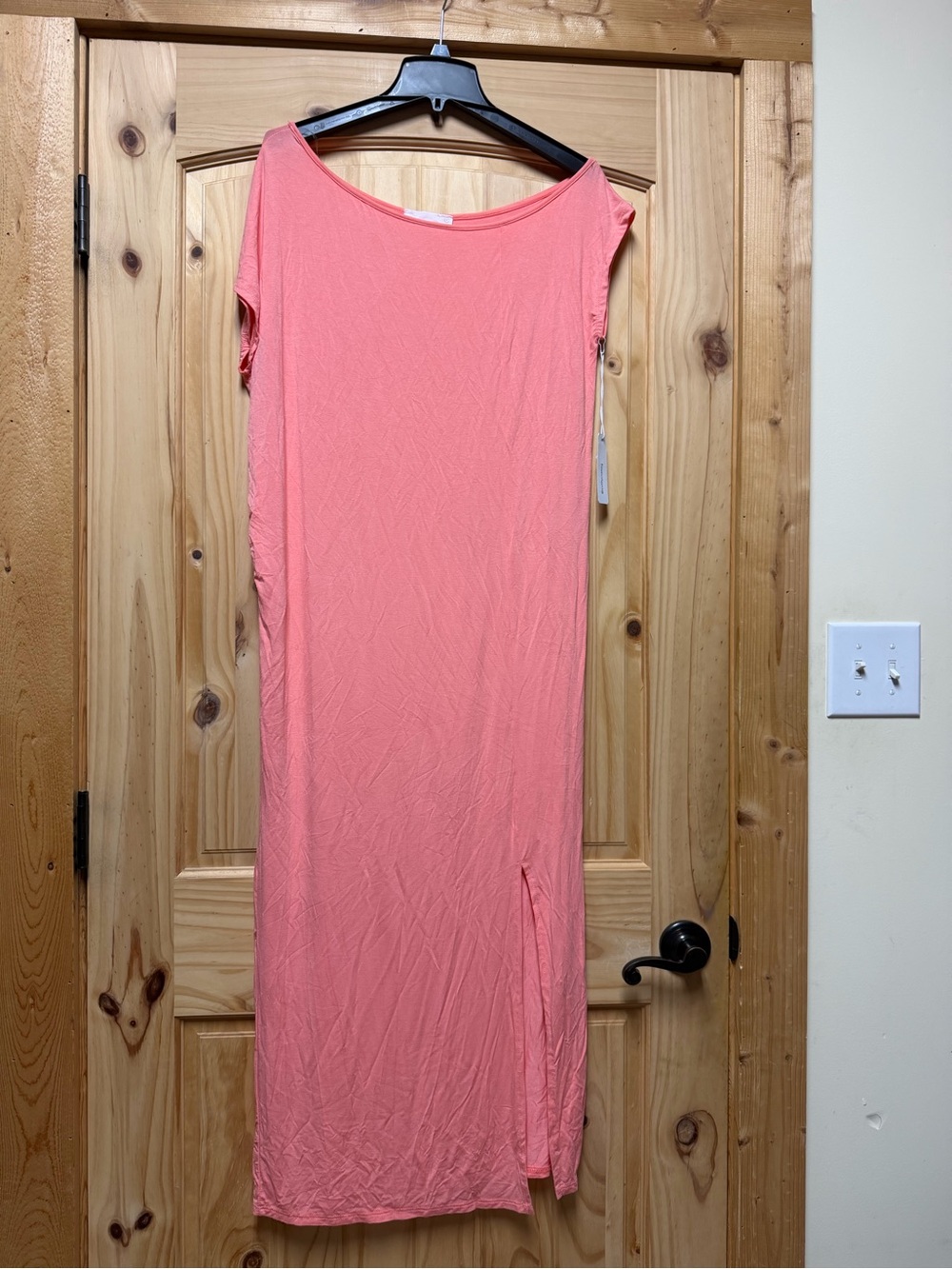 Six/Fifty NWT Women's Coral Maxi Go-To Vacation Dress Lightweight Knit Medium